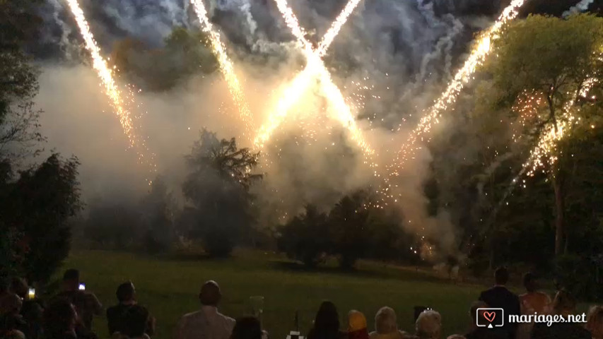 Feux d'artifices au mariage du 17/09/2022