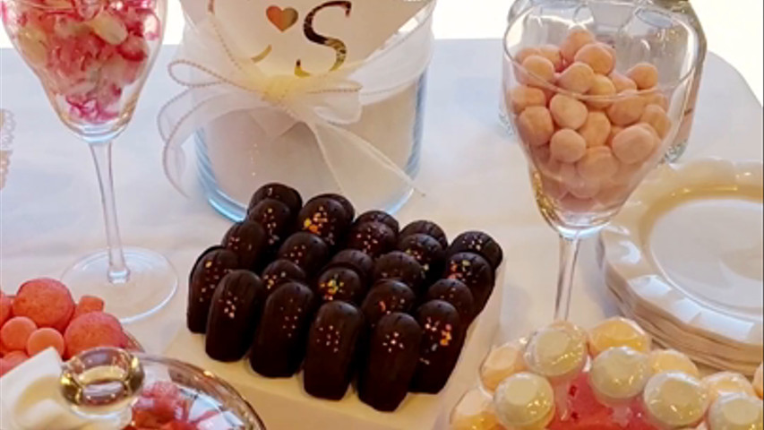Mariage avec candy bar