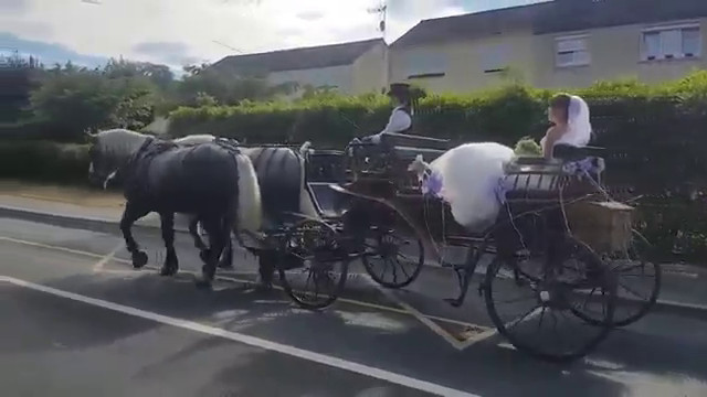 Mariage en calèche