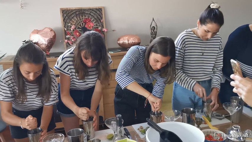 Atelier cocktail enterrement de vie de jeune fille