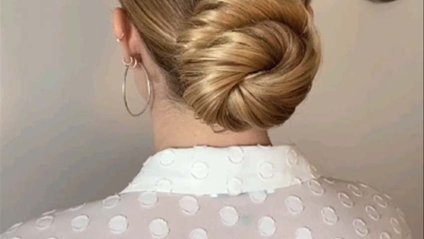 Chignon enroulé 