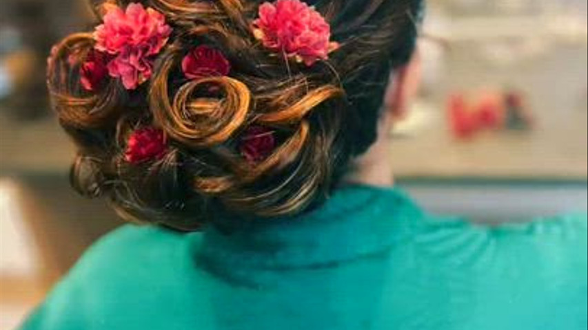 Chignon champêtre 
