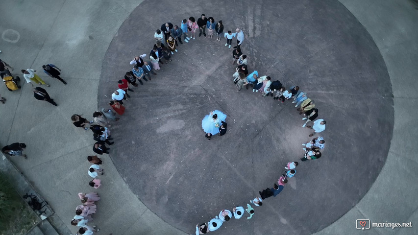 Vidéo mariage en drone