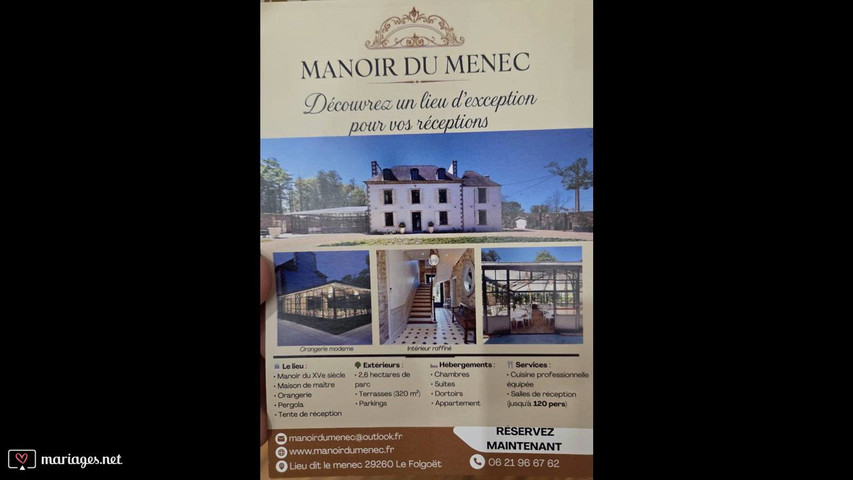 Mariage Manoir du Ménec