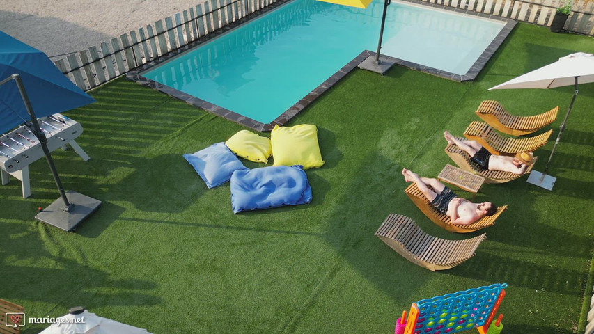 Video piscine vers maison 