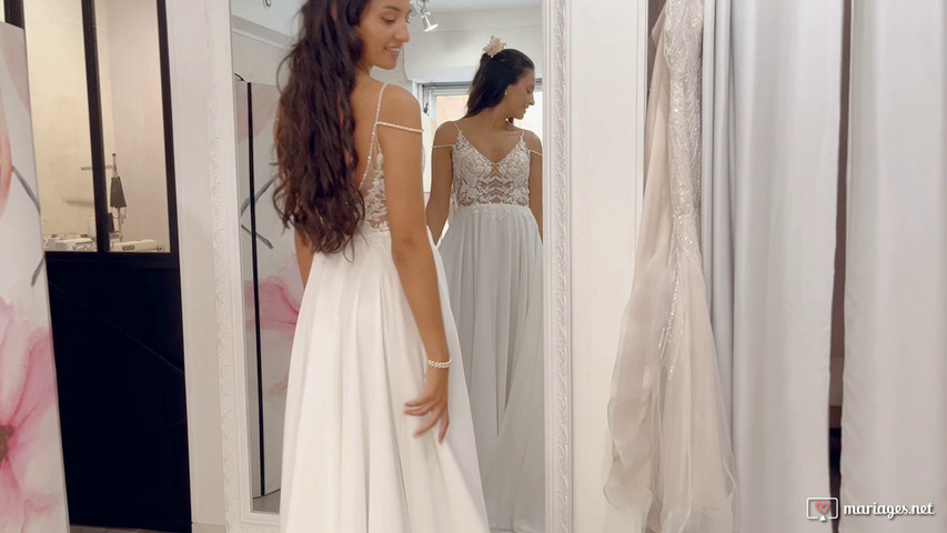 Essayage de robe de mariée chez La Bobinelle 