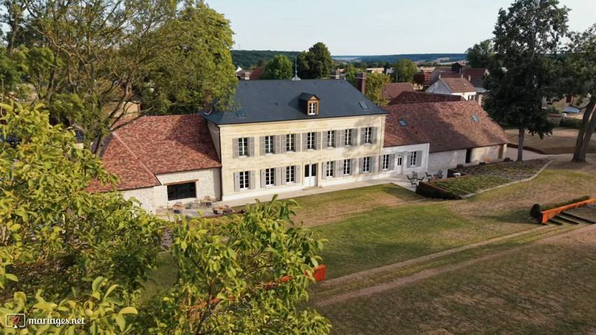 Vue drône de la propriété