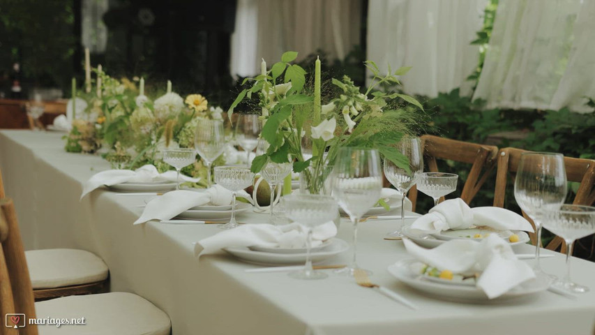 Une table élégante, naturelle et raffinée…