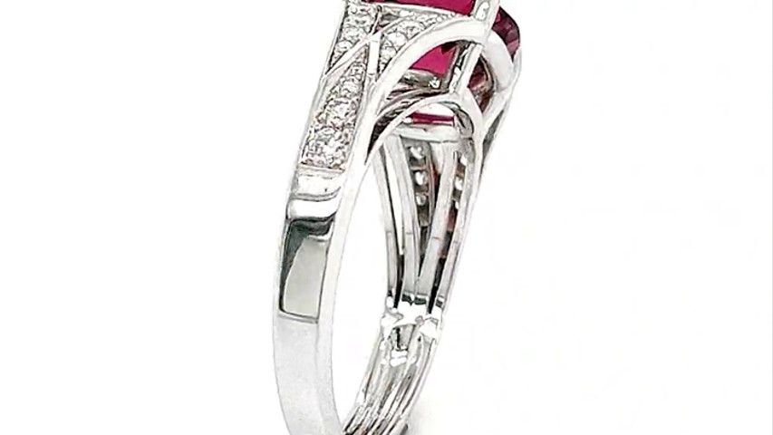 Tourmaline rose / diamants