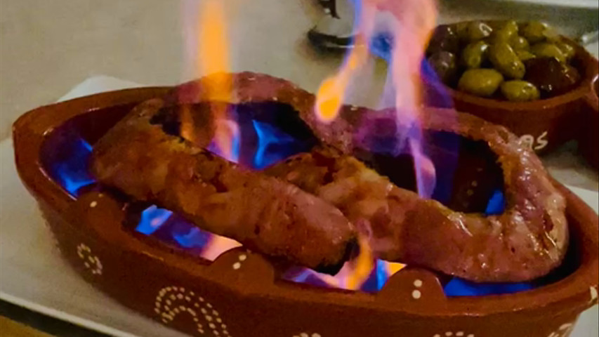 Animation saucisses flambée 