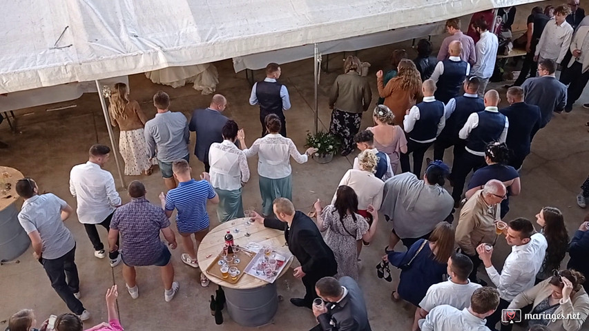 Flash mob pendant le vin d'honneur