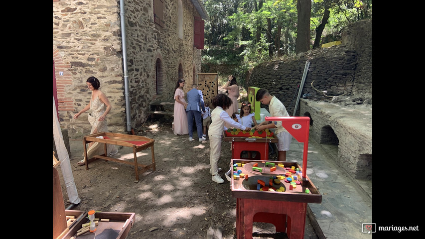 Vidéo Jeux en bois pour les mariages