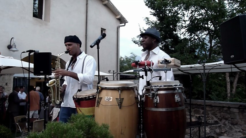 Cocktail mariage saxophone et percussions