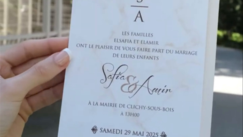 Faire part mariage