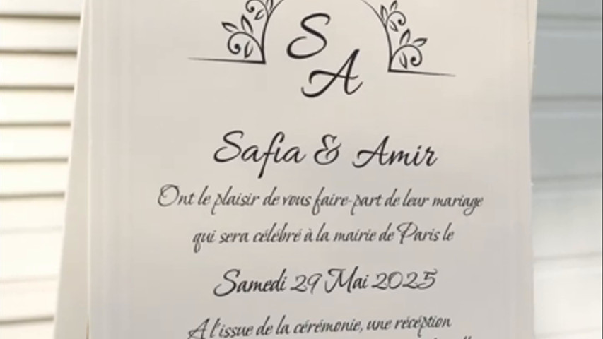 Faire part mariage