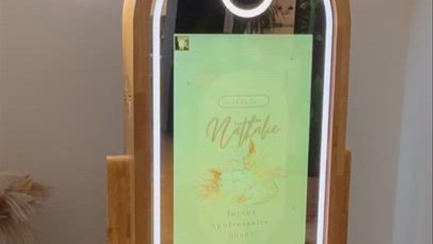 Photobooth miroir et bois haut de gamme 