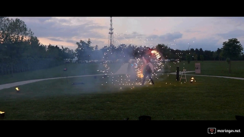 Mn mariage danses et feu pyro led