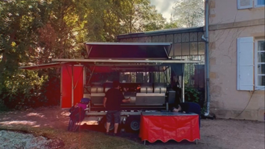 Mariage Rôtisserie dans le Jardin