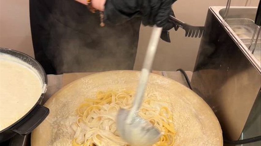 Bar à pâtes dans la meule