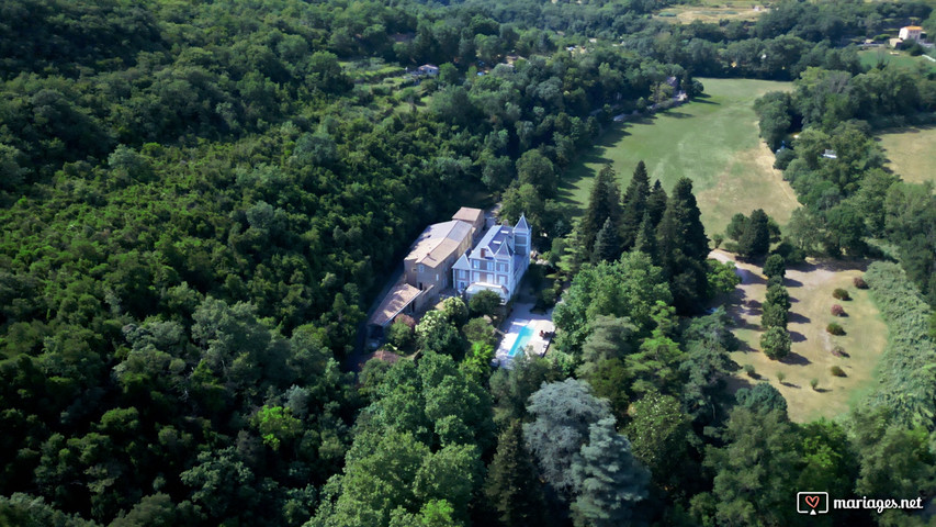 Le domaine vue avec drone 