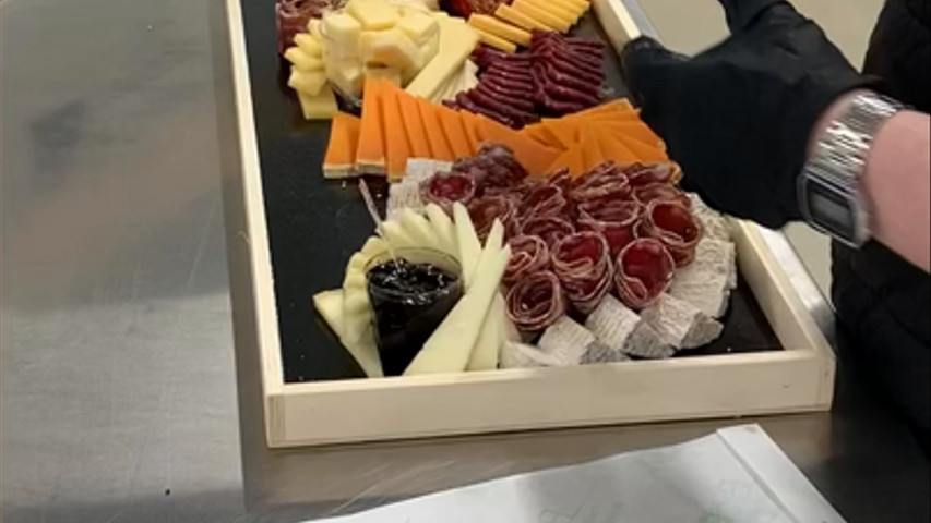 Dressage plateau de fromage/charcuterie