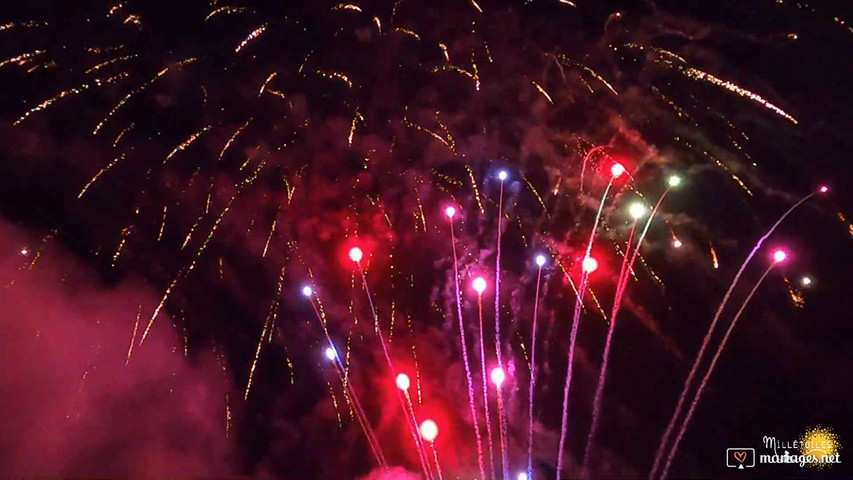 Feu d'artifice d'exception pour un mariage