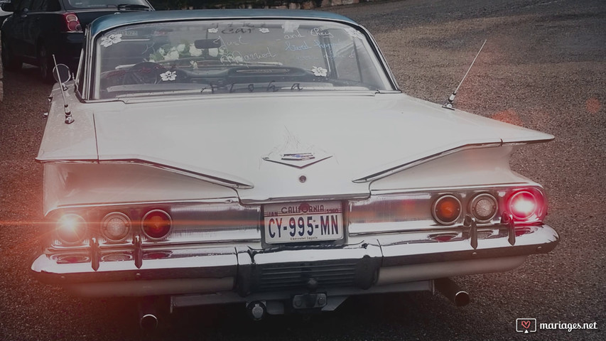 Mariage en chevrolet impala 1960 170505798188316