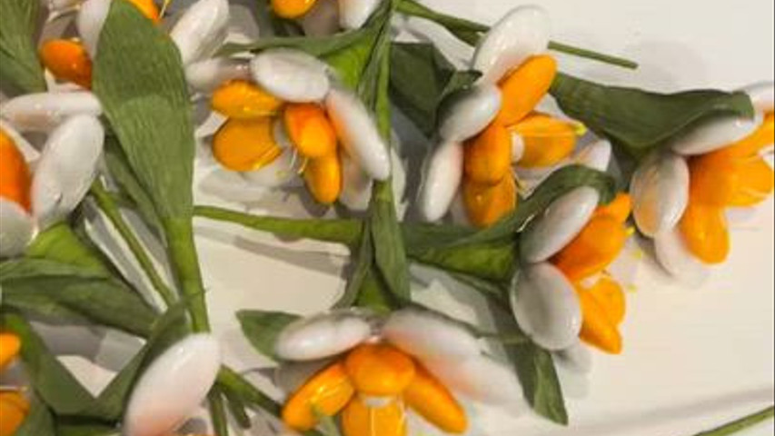 Panier fleurs de Tiare Tahiti coccinelles