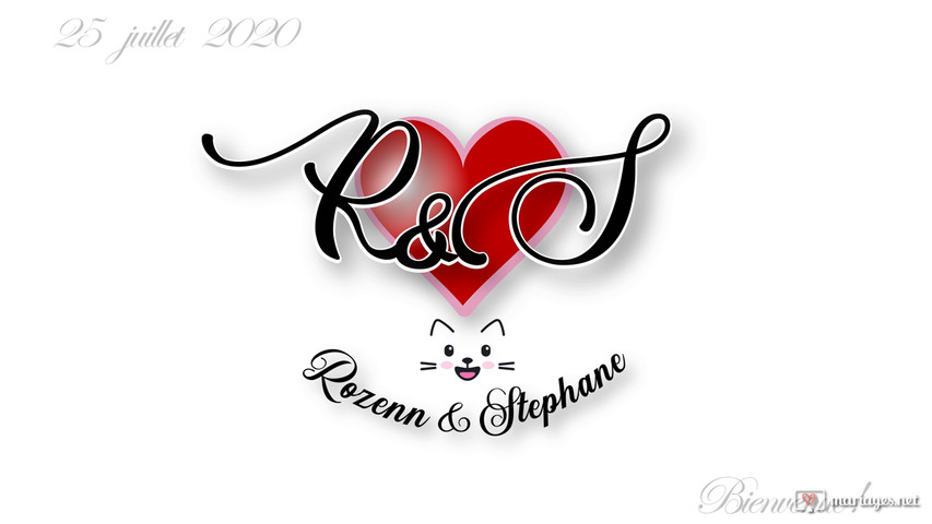 Logo mariés Rozenn & Stéphane