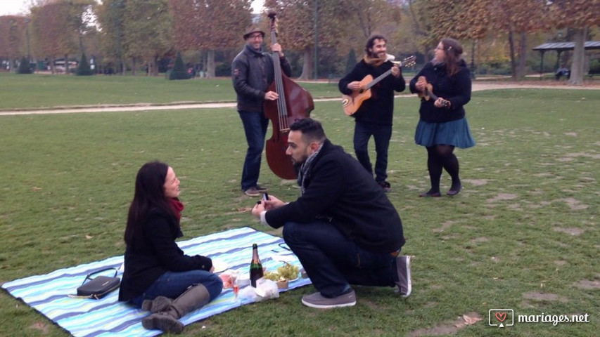 Demande de mariage à la Tour Eiffel