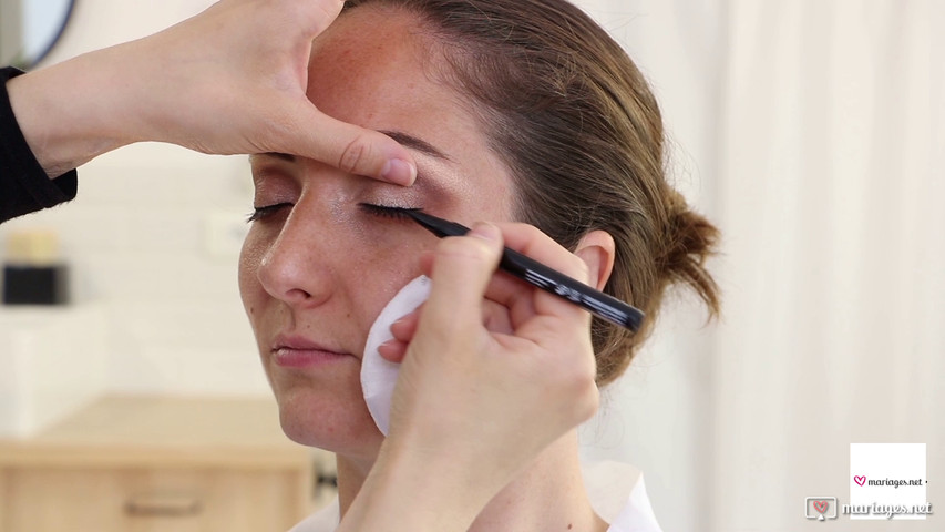 Maquillage de mariée - regard intense 