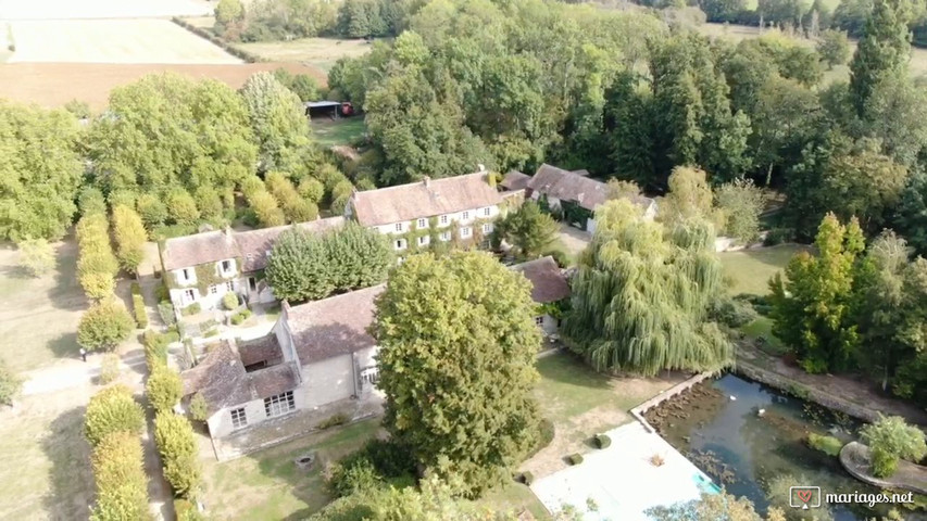 Le Moulin de Launoy vu du ciel 