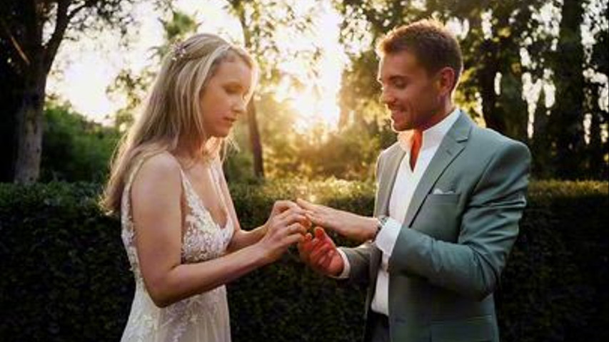 Photos de couple au chateau de flaugergues