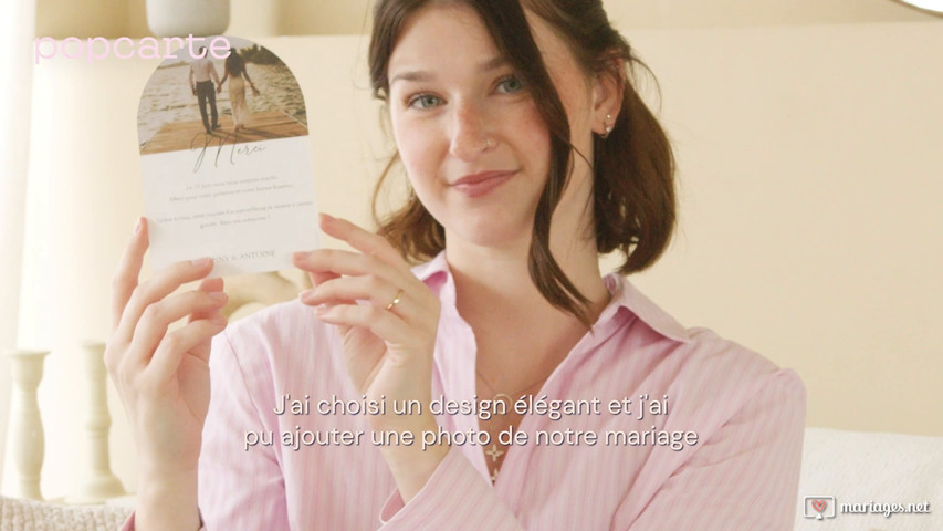 Remerciement mariage