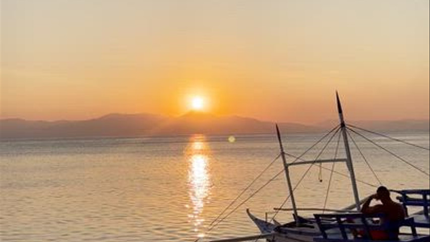 Coucher de soleil aux Philippines