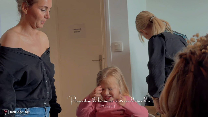 Préparation de la mariée et de ses demoiselles
