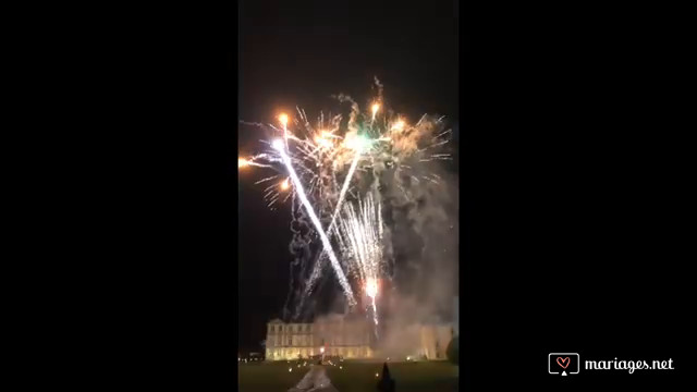 Feu d'artifice de mariage 