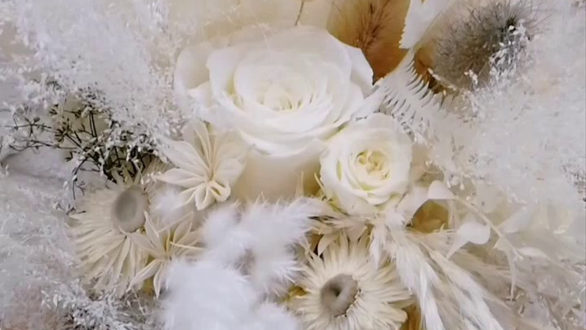 Bouquet de mariée fleurs séchées