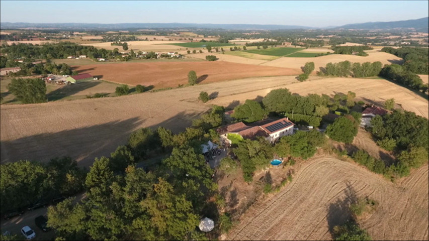 Vue aérienne - domaine de Flore