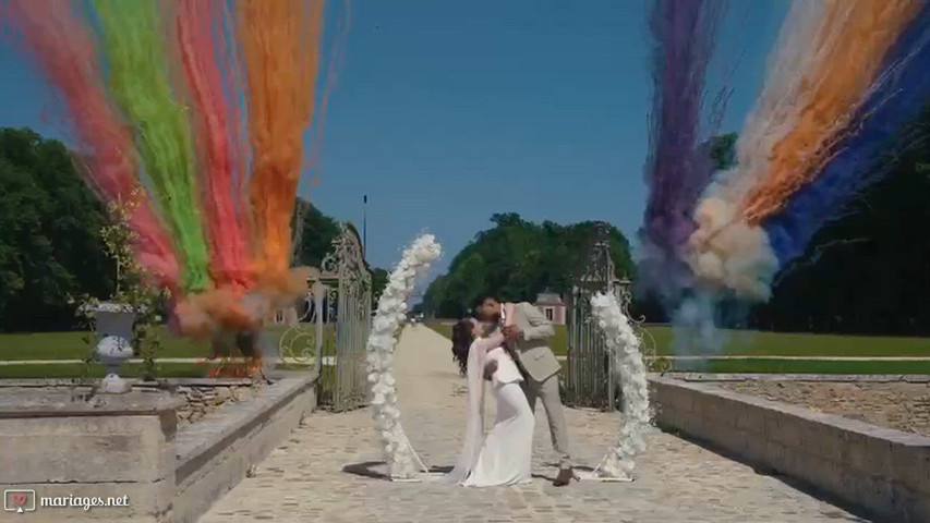 Canon poudre coloré mariage