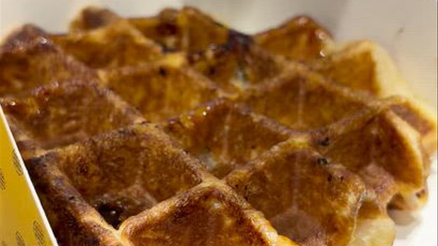 Gaufre au caramel 