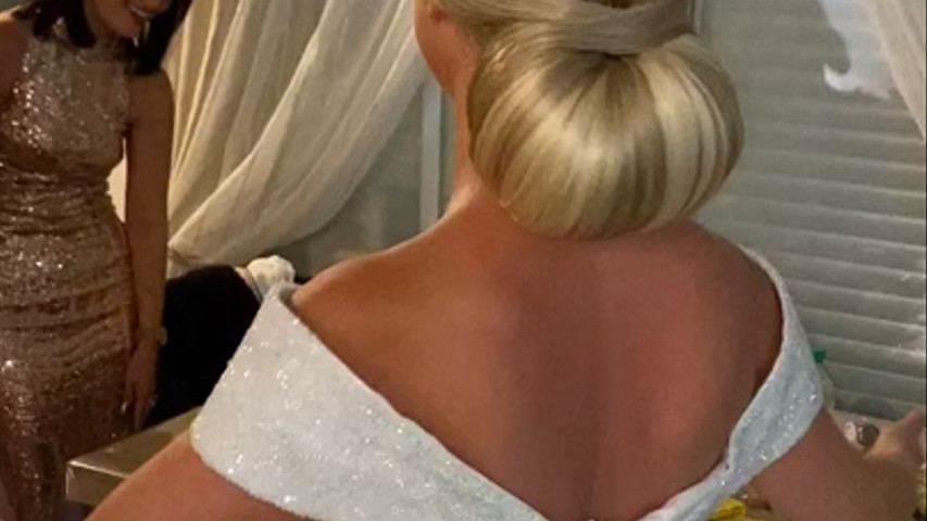 Chignon sophistiqué mariée 