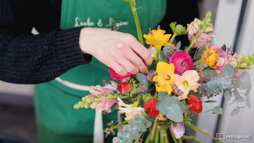 Confection d'un bouquet de mariée