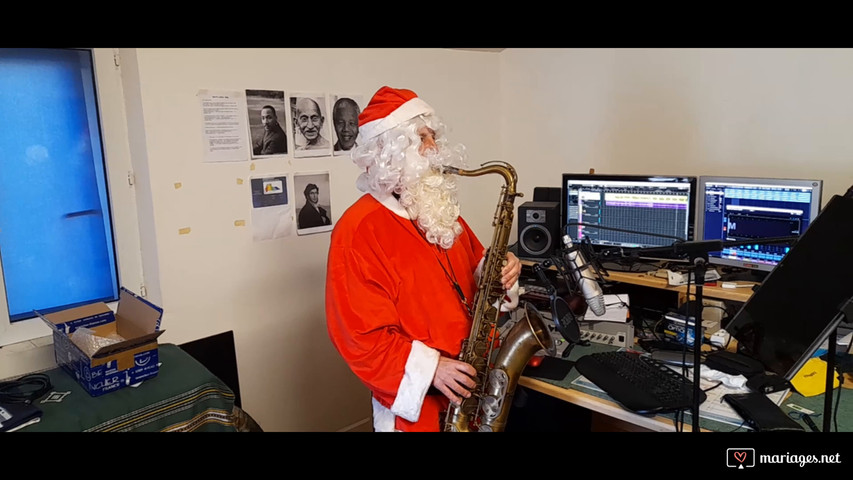  Joyeux Noël à toutes et à tous Marc sax (Petit Papa Noël -cover saxophone)