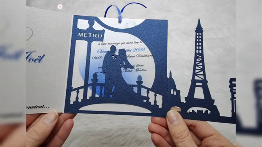 Faire-part mariage - Mon Paris à Nous