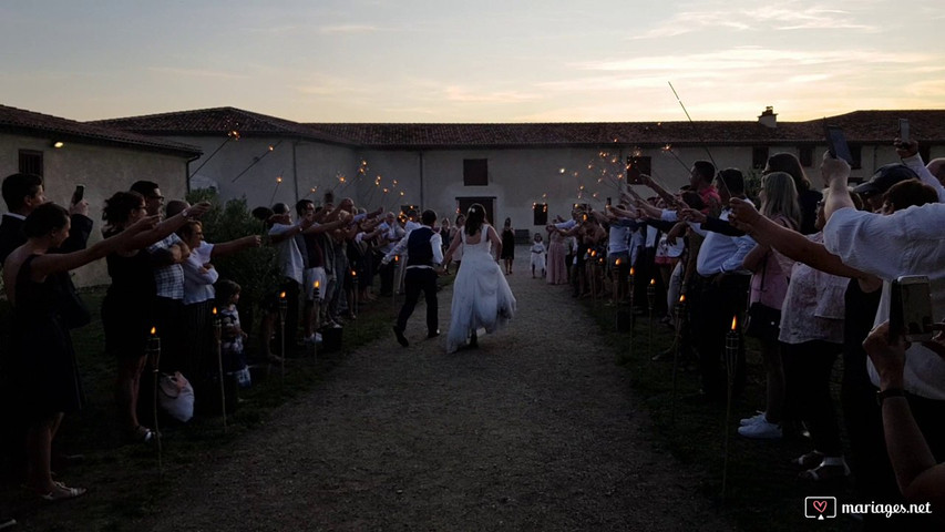 L'entrée de Charlene & Florian