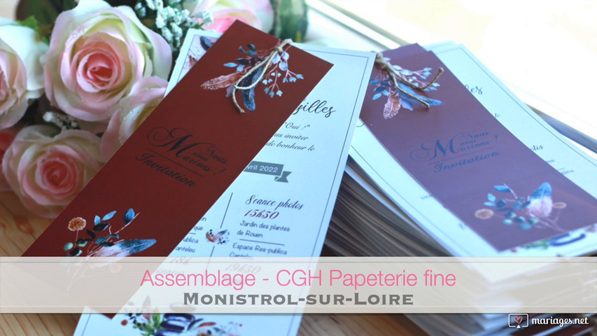 Video CGH papeterie fine sur mesure 