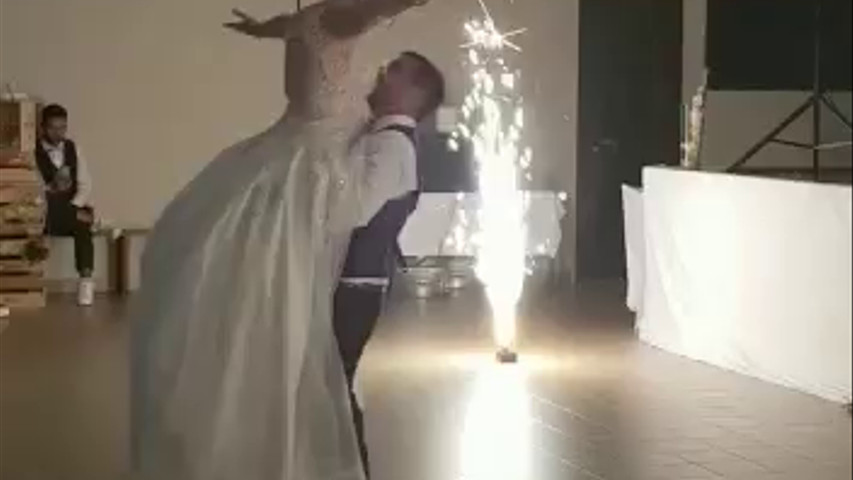 Mariage C et J. Jet de scène
