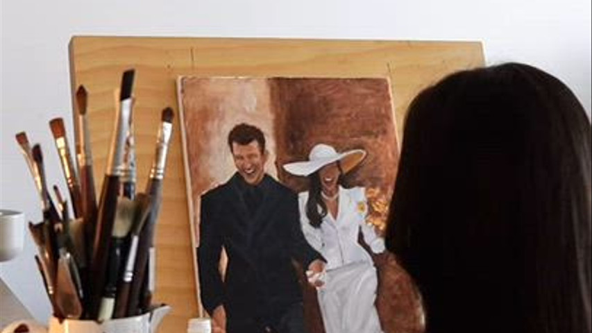 Live Wedding Painting