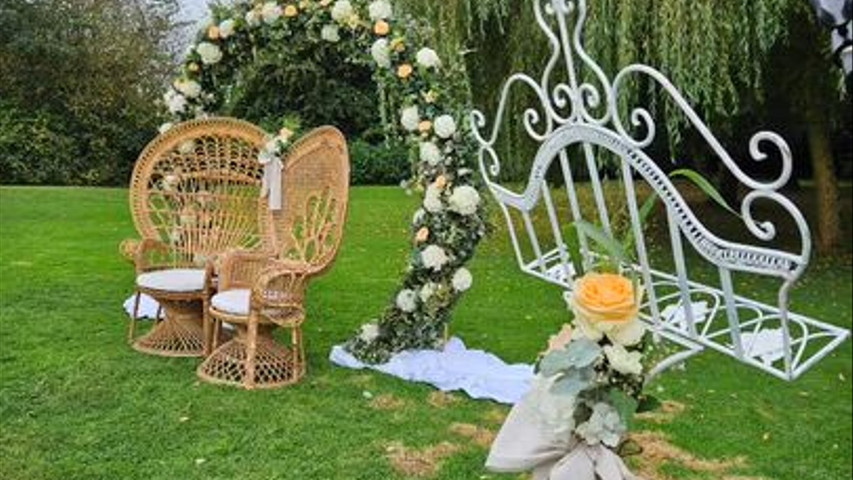 Un décor champêtre et romantique